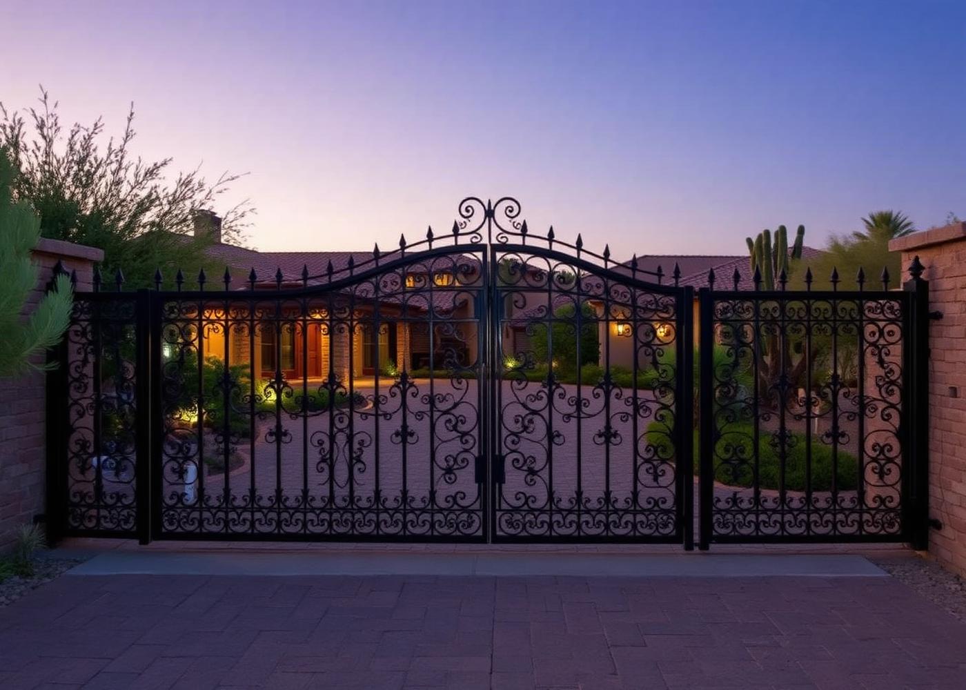 Ornamental Driveway Gate